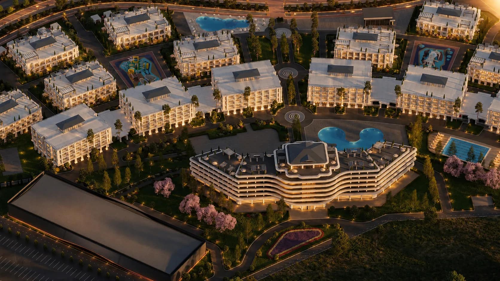 Центральный wellness-корпус с бассейнами